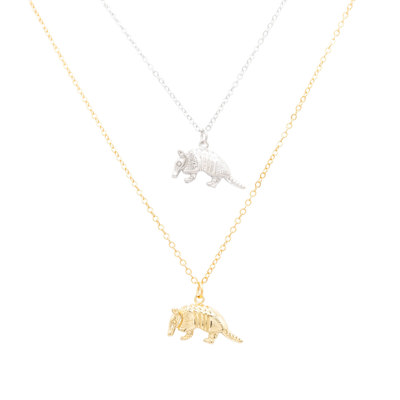 Armadillo Charm Dainty Necklace