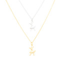  14k Gold or Sterling Silver Ballerina Charm Pendant Dainty Necklace