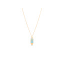  Blue Pencil Enamel Charm Necklace Children's Jewelry Gift