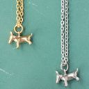  14k Gold or Sterling Silver Bull Terrier Charm Pendant Animal Pet Necklace