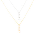  14k Gold or Sterling Silver Cat Hanging Charm Pendant Animal Pet Necklace