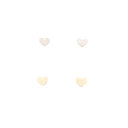  14k Gold or Sterling Silver Mini Heart Post Stud Love Earring