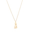  Gold Kitten Cat Animal Charm Necklace Dainty Pet Kitty