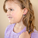  Panda Enamel Post Stud Earring Animal Red Bow Children's Jewelry