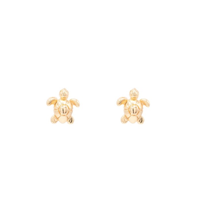 Sea Turtle Post Stud Earring Marine Reptile Ocean Sea Water