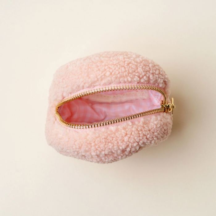 Strawberry Teddy Circle Zipper Pouch The Darling Effect