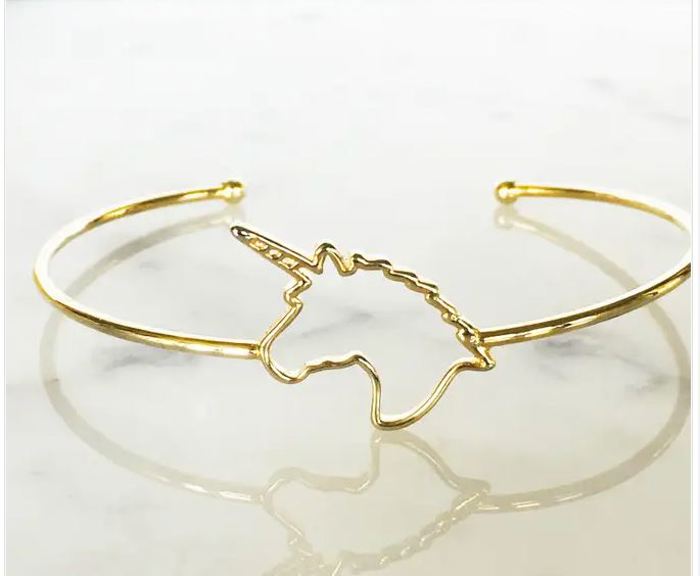 Unicorn Adjustable Gold Bracelet Children's Jewelry