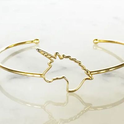 Unicorn Adjustable Gold Bracelet Children's Jewelry