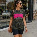 XXL God Is Good All The Time Tee | Pink Chenille Faith Shirt | Camo Graphic Tee | Made to Order | Texas Boutique