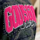 Large God Is Good All The Time Tee | Pink Chenille Faith Shirt | Camo Graphic Tee | Made to Order | Texas Boutique