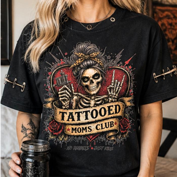 Tattooed Moms Club Matching Set | Shirt + Tumbler Bundle