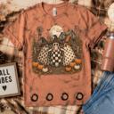 Medium Fall Autumn Marble Bella Canvas Graphic Tee | Halloween T-shirt