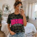 Medium God Is Good All The Time Tee | Pink Chenille Faith Shirt | Camo Graphic Tee | Made to Order | Texas Boutique
