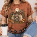  Fall Autumn Marble Bella Canvas Graphic Tee | Halloween T-shirt