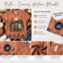  Fall Autumn Marble Bella Canvas Graphic Tee | Halloween T-shirt