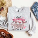 Large Ash Light Gray Anti Valentine's Club Skeleton Iconic Nightlife Self-Love Celebration Edition Sweatshirt