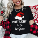  Most Likely To Christmas Family Holiday Memories And Cozy Gatherings Party Tee