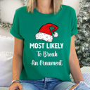  Most Likely To Christmas Family Holiday Memories And Cozy Gatherings Party Tee
