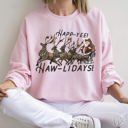  Happy Holidays Yee Haw Cowboy Christmas Sweatshirt