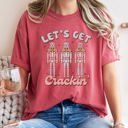  Let's Get Cracking Nutcracker Christmas Retro Holiday Cheer Vintage Vibe Edition Comfort Colors Tee