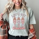 Small Bay Light Sage Let's Get Cracking Nutcracker Christmas Retro Holiday Cheer Vintage Vibe Edition Comfort Colors Tee