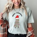 Medium Bay Light Sage Merry Thingsmas Christmas Wednesday Spooky Zombie Holiday Haunt Comfort Colors Tee