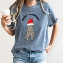 XL Blue Jean Merry Thingsmas Christmas Wednesday Spooky Zombie Holiday Haunt Comfort Colors Tee