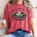  Nothing Runs Like A Reindeer Deere Christmas Tractor Farm Life Comfort Colors Tee