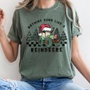  Nothing Runs Like A Reindeer Deere Christmas Tractor Farm Life Comfort Colors Tee