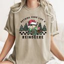  Nothing Runs Like A Reindeer Deere Christmas Tractor Farm Life Comfort Colors Tee