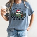 XXXL Blue Jean Nothing Runs Like A Reindeer Deere Christmas Tractor Farm Life Comfort Colors Tee