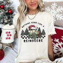 XXXL Ivory Cream Nothing Runs Like A Reindeer Deere Christmas Tractor Farm Life Comfort Colors Tee