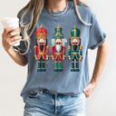  Retro Nutcrackers Classic Colorful Christmas Print Illustration For Holiday Season And Nostalgia Comfort Colors Tee
