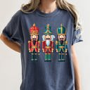  Retro Nutcrackers Classic Colorful Christmas Print Illustration For Holiday Season And Nostalgia Comfort Colors Tee