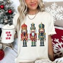 XXL Ivory Cream Retro Nutcrackers Classic Colorful Christmas Print Illustration For Holiday Season And Nostalgia Comfort Colors Tee