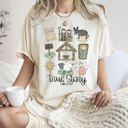Large Ivory Cream Jesus True Story Luke 2-120 Manger Nativity Christmas Scripture Comfort Colors Tee