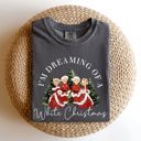 XXXL Pepper Dark Gray I'm Dreaming Of A White Christmas Retro Movie Classic Nostalgic Holiday Theme Comfort Colors Tee