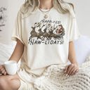 XXXL Ivory Cream Happy Holidays, Yee Haw, Santa Cowboy, Reindeer Rodeo Christmas Edition Comfort Colors Tee