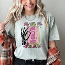 Small Bay Light Sage Ho Ho Ho Season Skeleton Light Switch Christmas Comfort Colors Tee