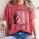 XXXL Crimson Red Ho Ho Ho Season Skeleton Light Switch Christmas Comfort Colors Tee