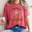  I Believe In Santa Dog Lover Pets Christmas Holiday Edition Premium Vintage Style Comfort Colors Tee