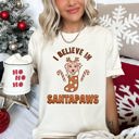  I Believe In Santa Dog Lover Pets Christmas Holiday Edition Premium Vintage Style Comfort Colors Tee