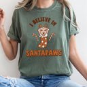  I Believe In Santa Dog Lover Pets Christmas Holiday Edition Premium Vintage Style Comfort Colors Tee