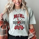XL Bay Light Sage Jingle Bell Rocking Skeleton Retro Rock Music Vibe Nostalgic Vintage Halloween Party Theme Comfort Colors Tee