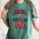 XXL Blue Spruce Green Jingle Bell Rocking Skeleton Retro Rock Music Vibe Nostalgic Vintage Halloween Party Theme Comfort Colors Tee