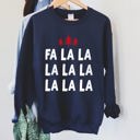  Fa La La, Retro Christmas Trees Sweatshirt