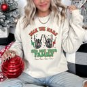 XXXL Sand Deck The Halls And Not Your Family Christmas Festive Humor For Holiday Gatherings And Parties Sweatshirt