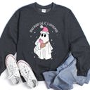Large Dark Gray Heather Dead Inside But It's Christmas Festive Snark Holiday Quote Cozy Winter Mood Edition Sweatshirt