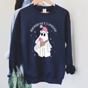 Large Navy Dead Inside But It's Christmas Festive Snark Holiday Quote Cozy Winter Mood Edition Sweatshirt