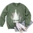  Christmas Dancing Skeletons Festive Bone Parade Edition With Retro Holiday Charm Sweatshirt